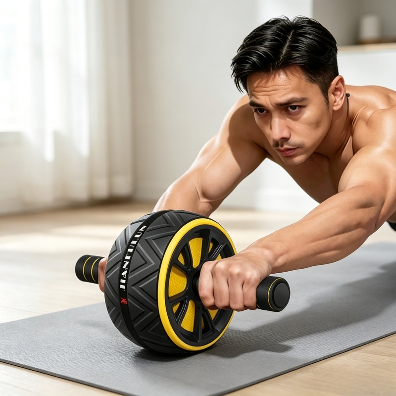 Sports Equipment List - Rullo per Addominali con Impugnatura Antiscivolo,