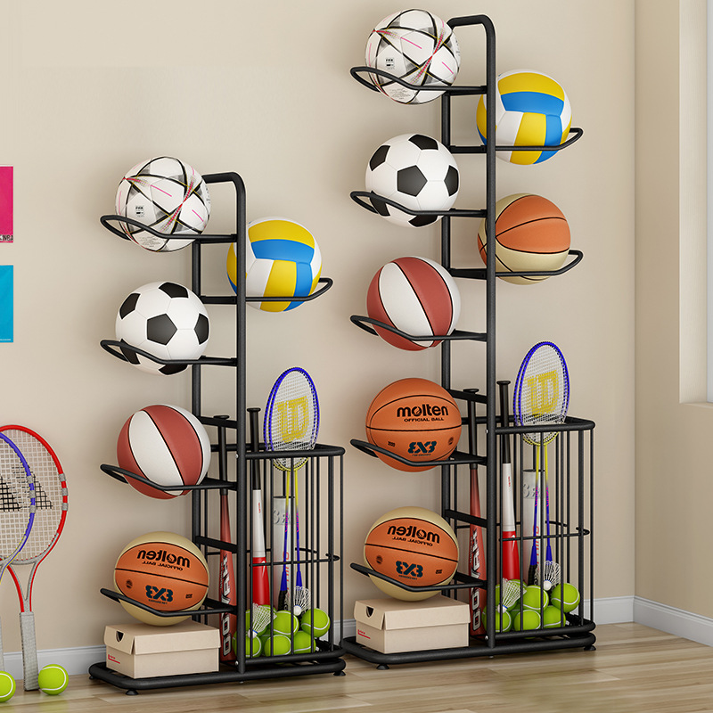 Sports Equipment Volleyball - Porta Palloni Sportivi Autoportante per Basket,