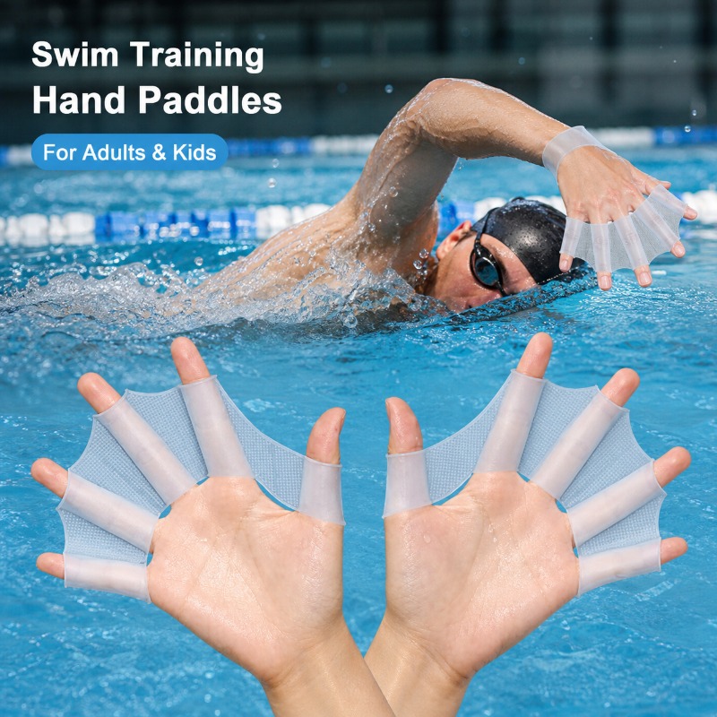 Sports Equipment 5 Years Old - Guanti da Nuoto in Silicone per